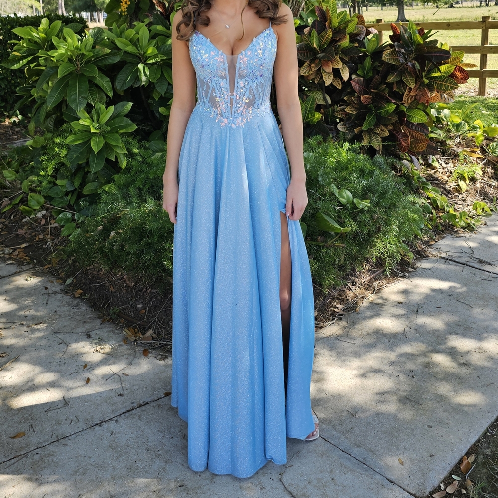 Elegant Blue Evening Gown